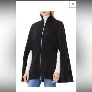 Sandro Marik black wool cape